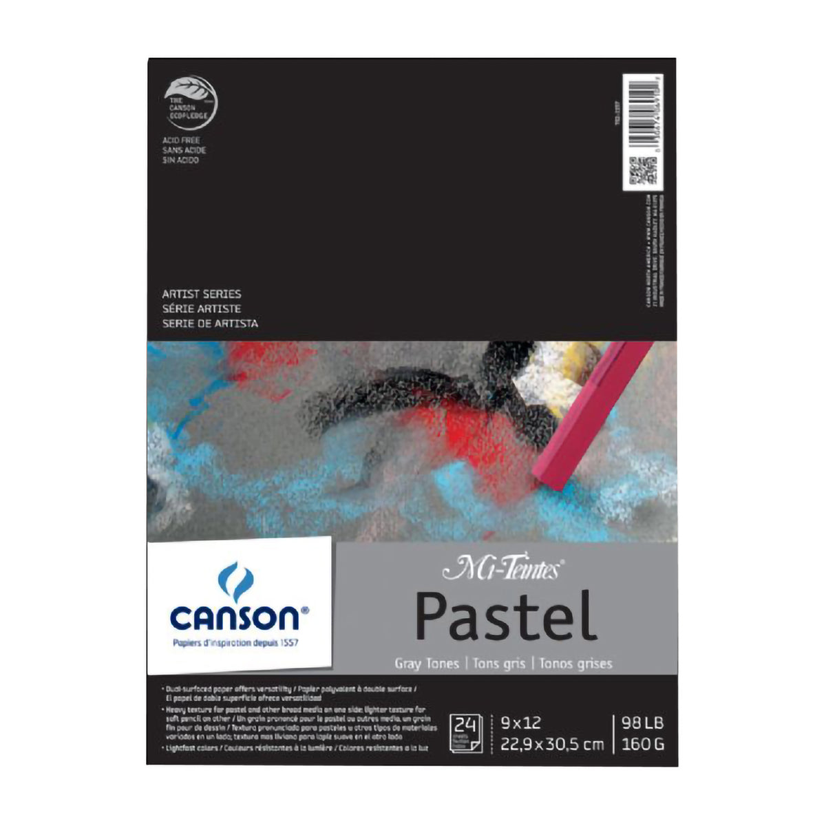 MI-TEINTES PASTEL PAD ASSORTED GRAY 12&#39;&#39;X16&#39;&#39;