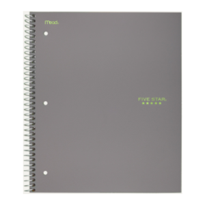 FIVE STAR NOTEBOOK TREND 5-SUBJECT