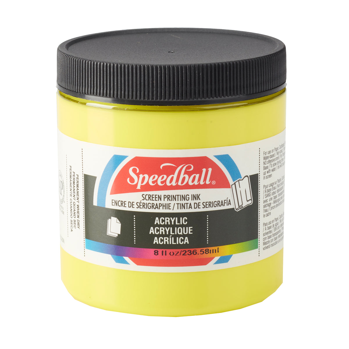 ACRYLIC SCREEN PRINTING INK 8oz PROCESS YELLOW