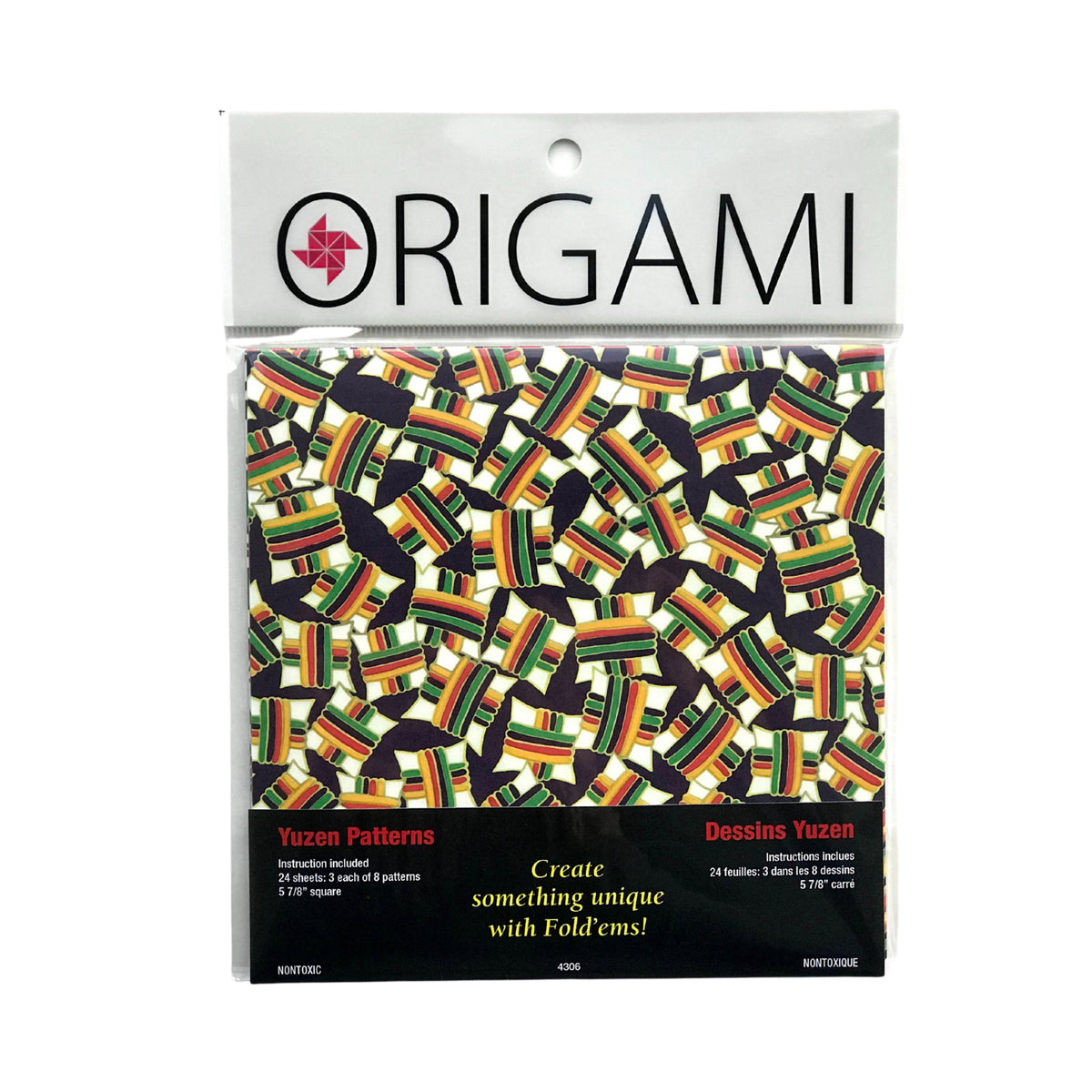 ORIGAMI YUZEN PATTERNS 24-PACK 5 7/8&quot;