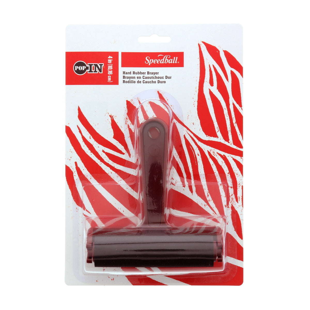 HARD RUBBER POP-IN BRAYER 4&#39;&#39; CARDED