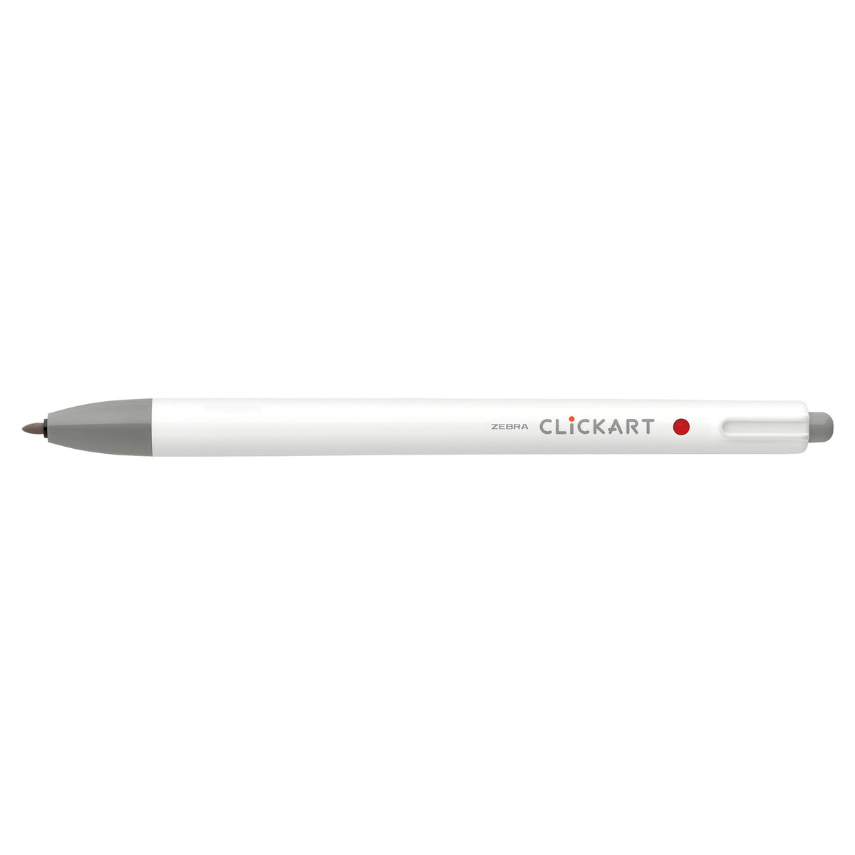 CLICKART RETRACTABLE MARKER PEN 0.6mm GRAY