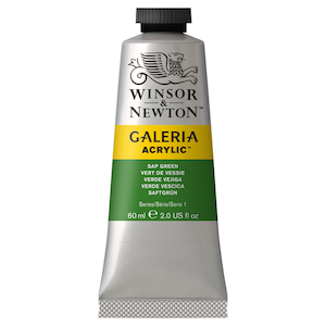 W&N GALERIA ACRYLICS SAP GREEN 60ml