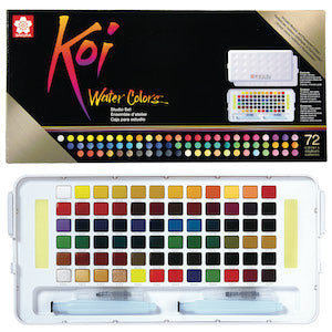 KOI STUDIO WATERCOLOR SKETCHBOX SET/72