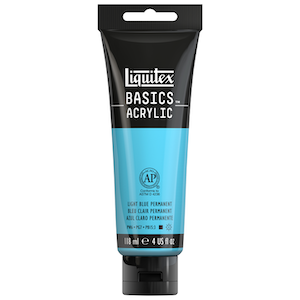 BASICS 4oz TUBE LIGHT BLUE PERMANENT