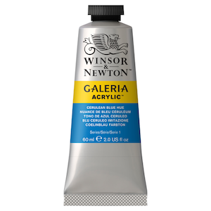 W&N GALERIA ACRYLICS CERULEAN BLUE HUE 60ml