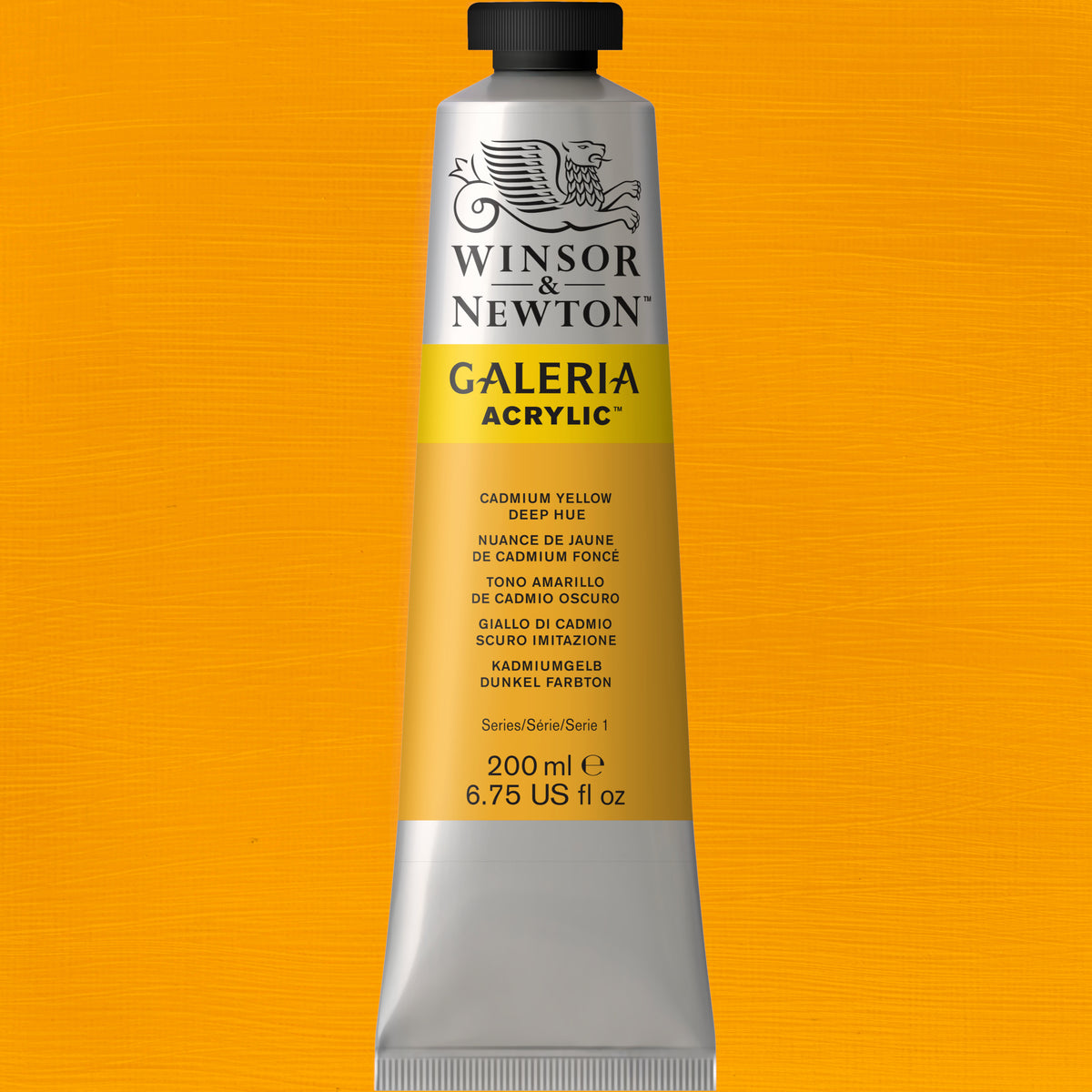 W&amp;N GALERIA ACRYLICS CADMIUM YELLOW DEEP HUE 200ml