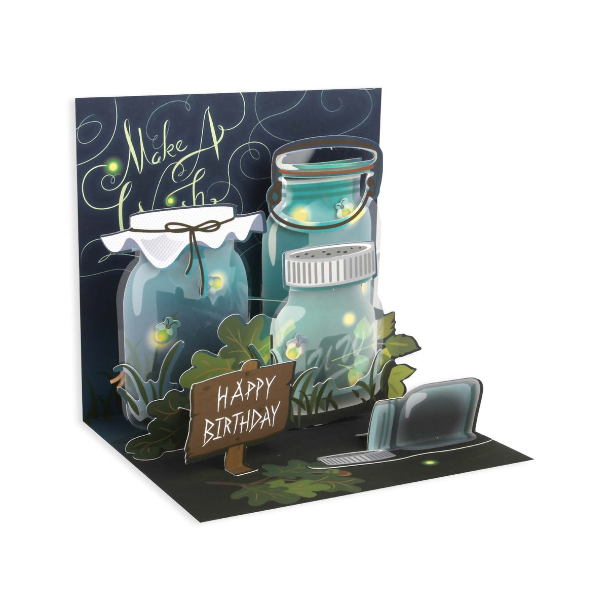 POP-UP CARD LIGHTENING BUGS - LIGHT UP