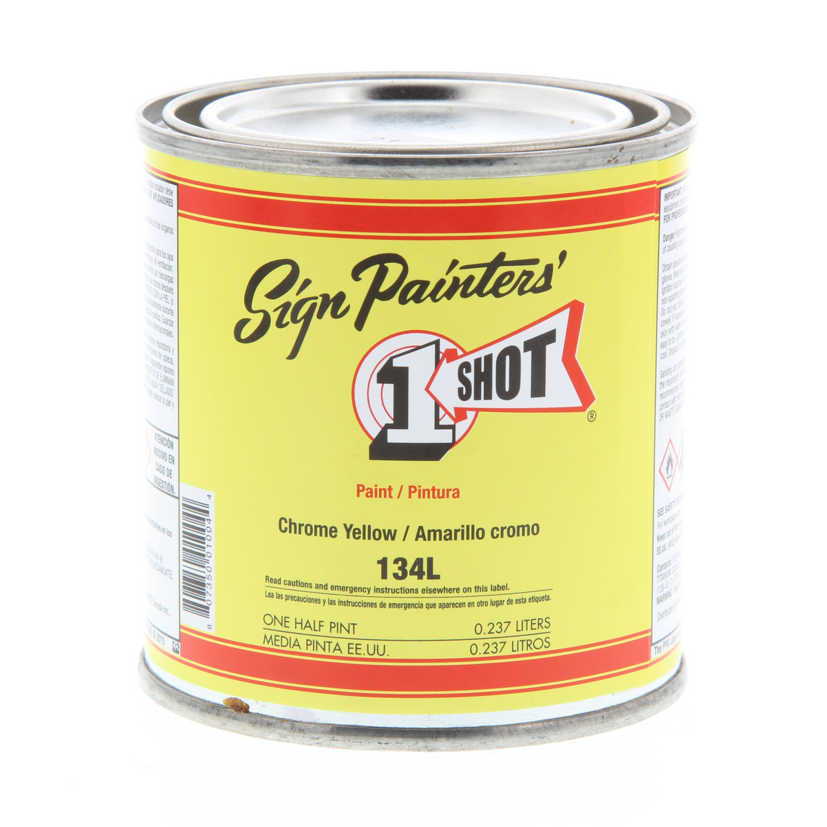 1 SHOT LETTERING ENAMEL CHROME YELLOW 8oz