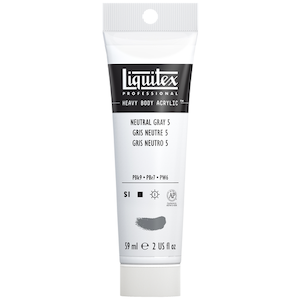 LIQUITEX HEAVY BODY 2oz TUBE NEUTRAL GREY 5