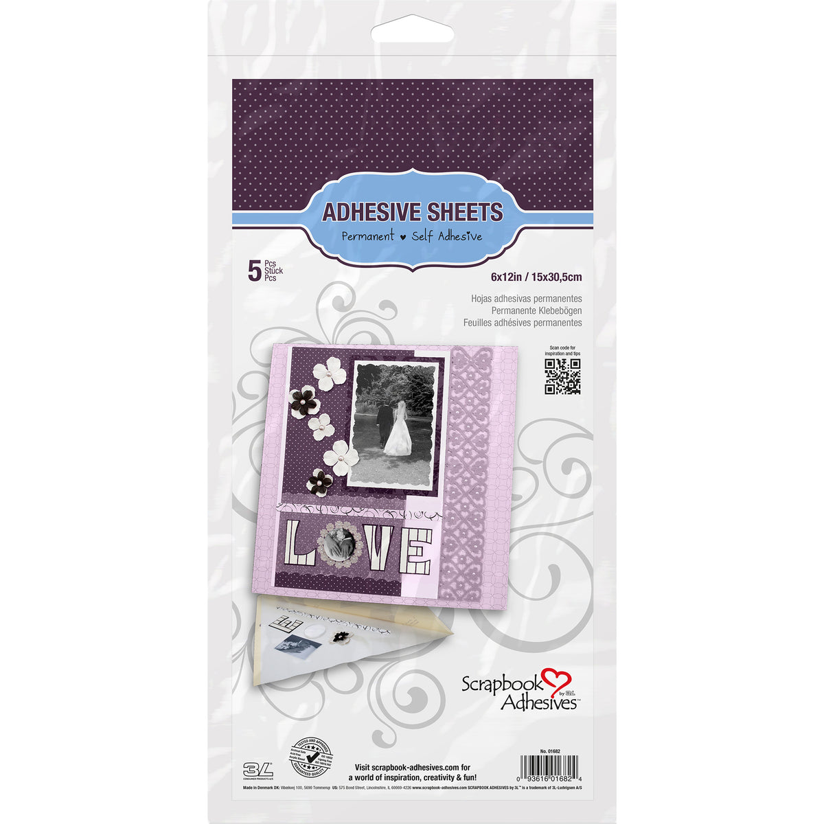 ADHESIVE SHEETS 5-PACK 6&quot;x12&quot;