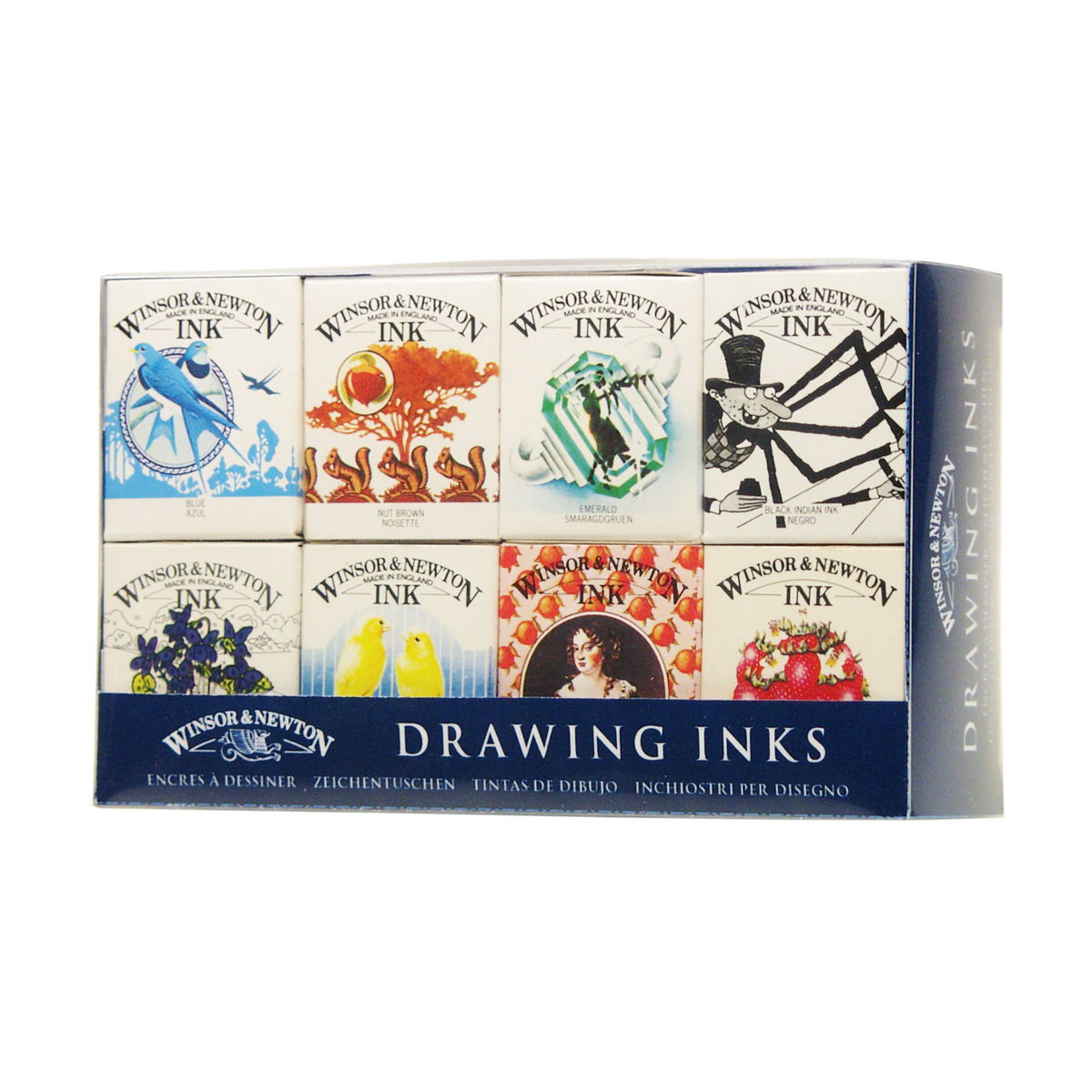 WINSOR &amp; NEWTON DRAWING INK SET/8