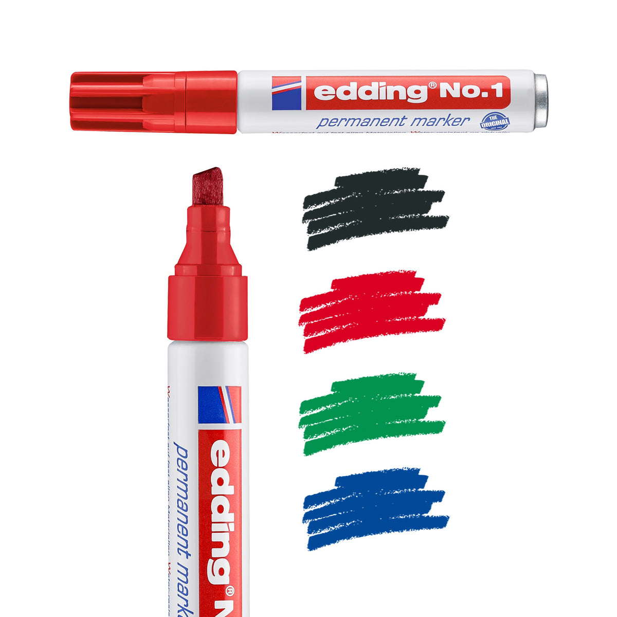 EDDING 1 CHISEL PERMANENT MARKER GREEN