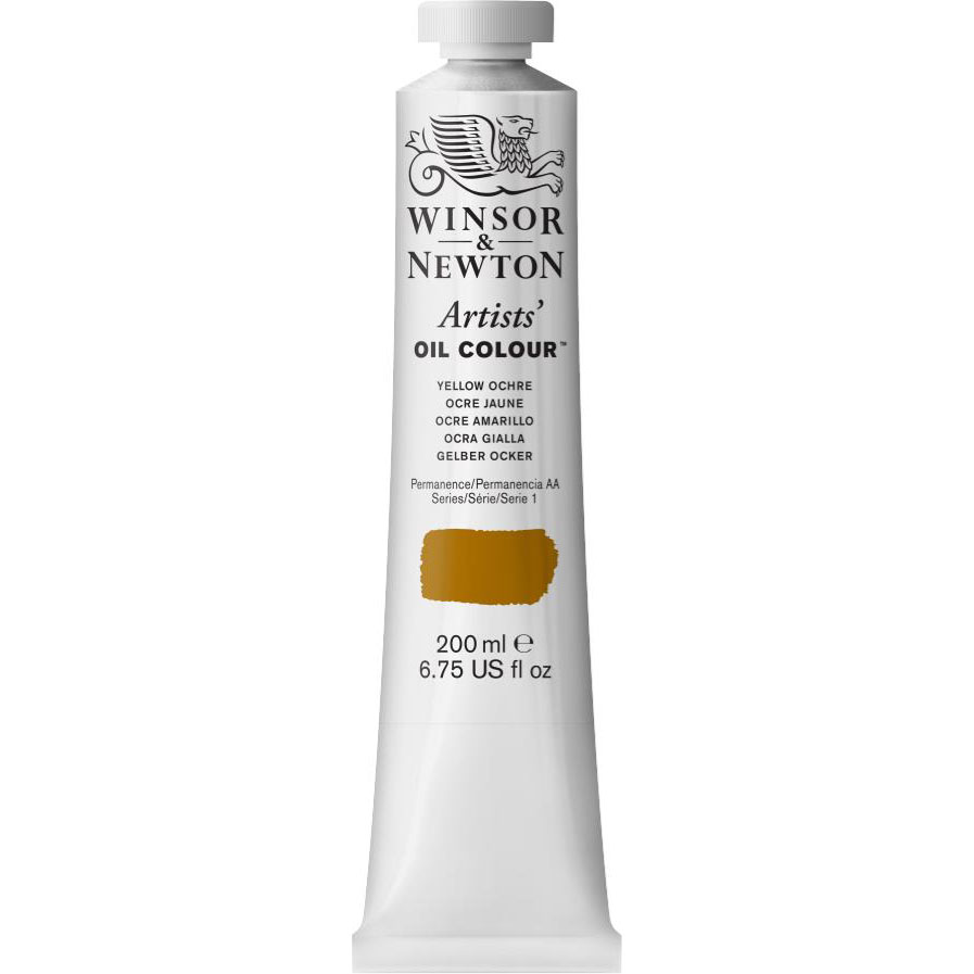 W&amp;N ARTISTS&#39; OIL COLOR YELLOW OCHRE 200ml