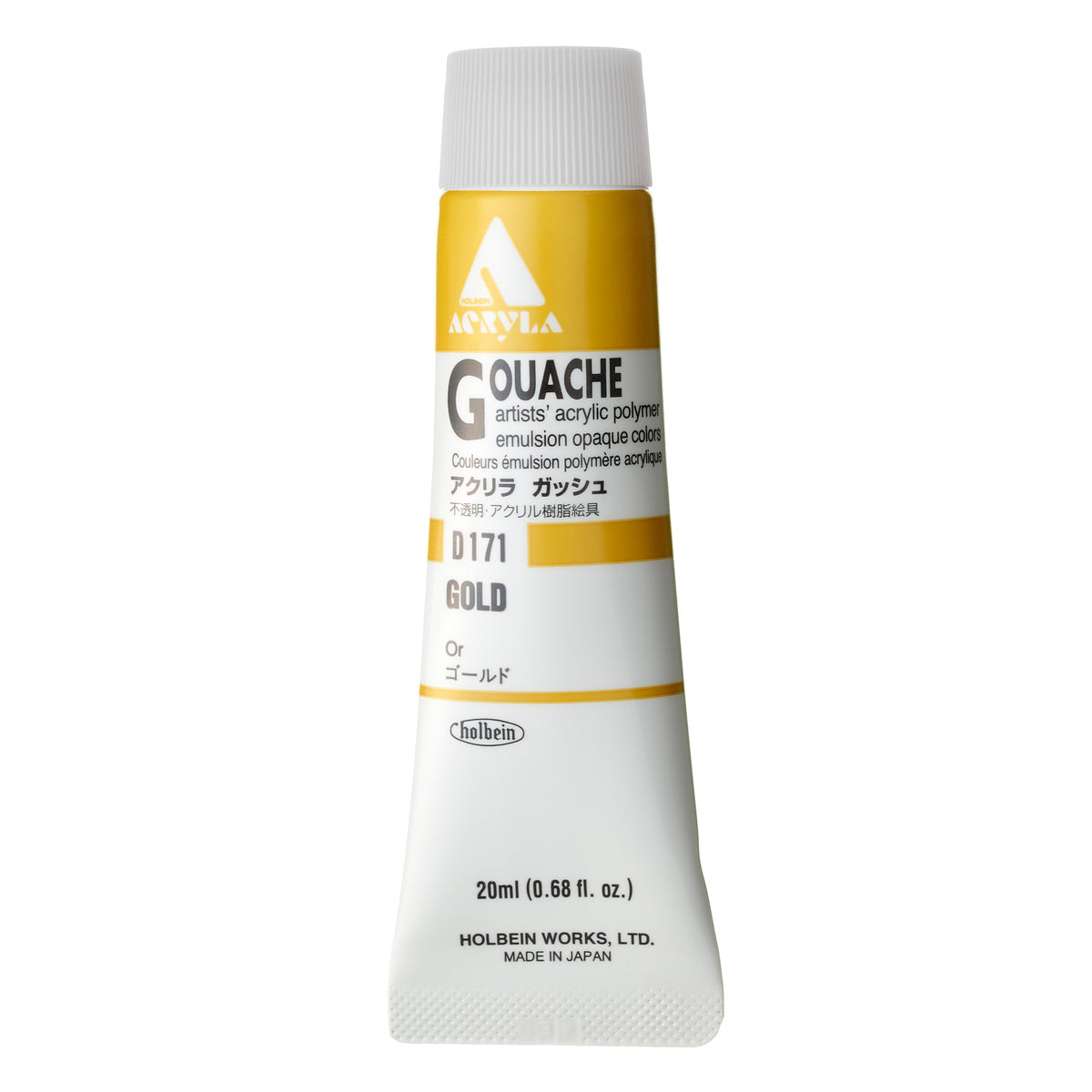 ACRYLA GOUACHE 20ML GOLD