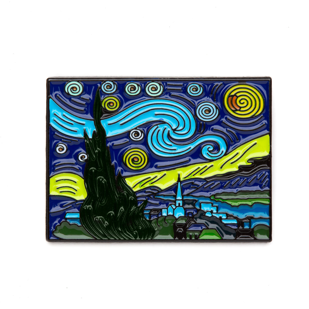 ART HISTORY ENAMEL PIN - STARRY NIGHT, VAN GOGH
