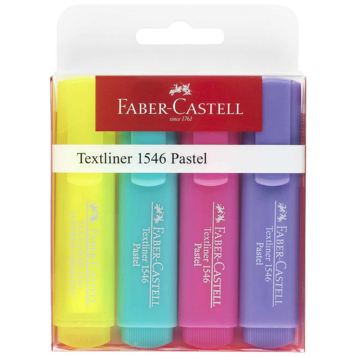 HIGHLIGHTER PASTEL TEXTLINER WALLET SET/4