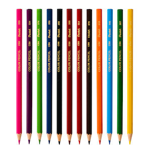 PENTEL COLOR PENCILS 12PK