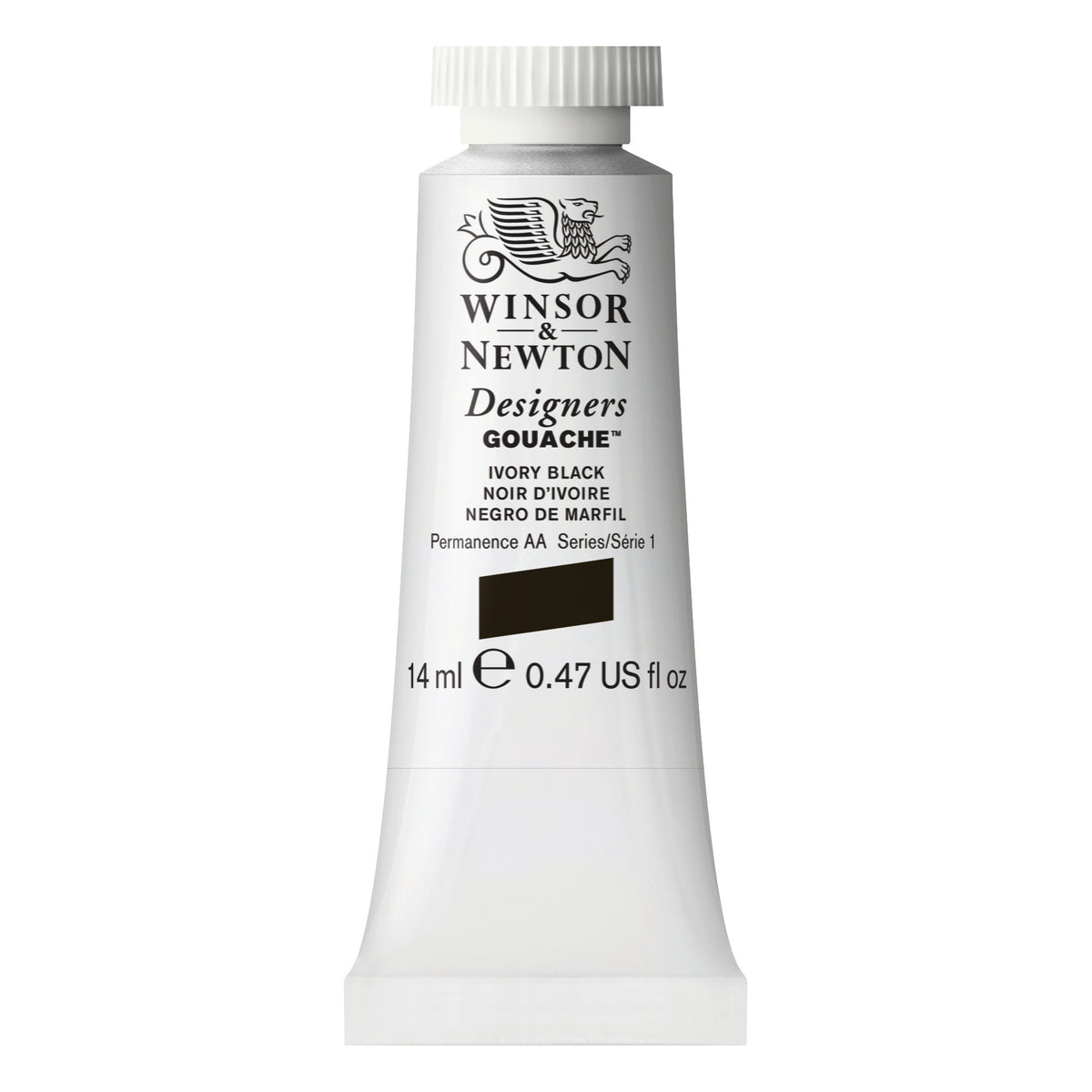 W&amp;N DESIGNERS GOUACHE IVORY BLACK 14ml