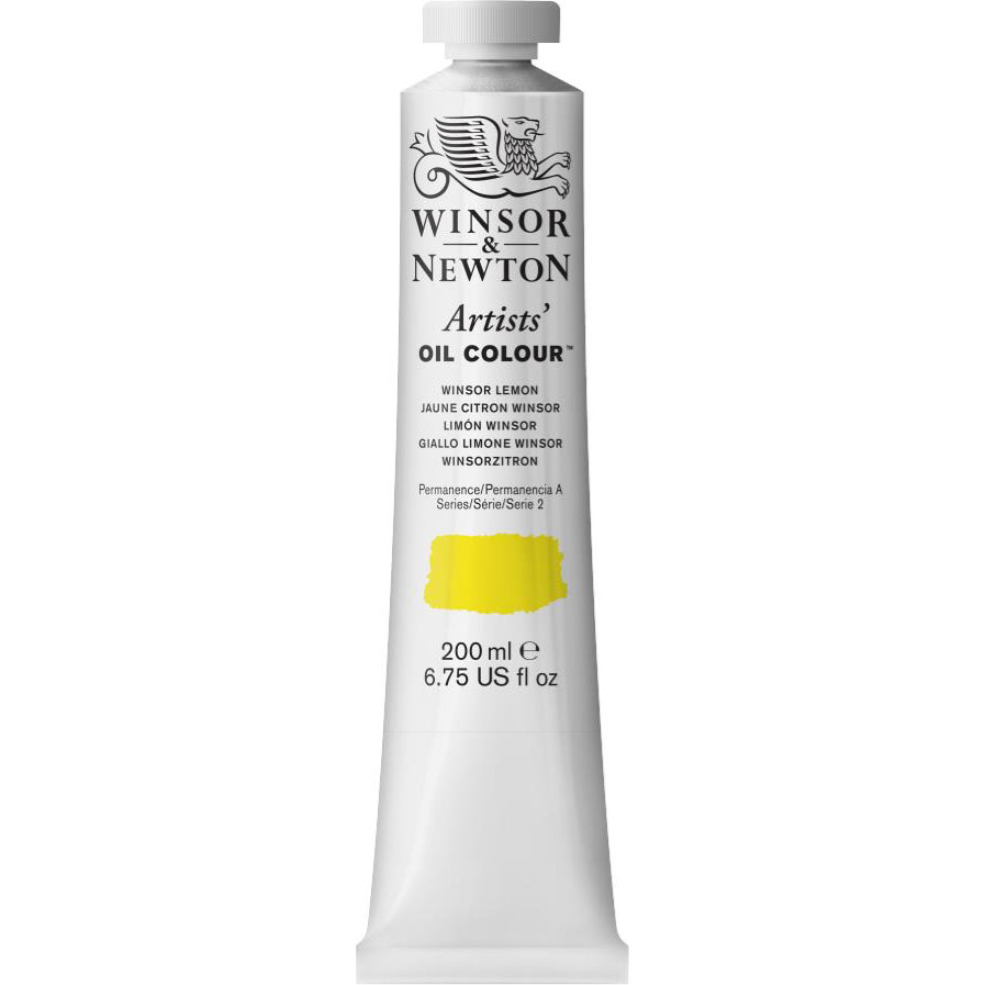 W&amp;N ARTISTS&#39; OIL COLOR WINSOR LEMON 200ml