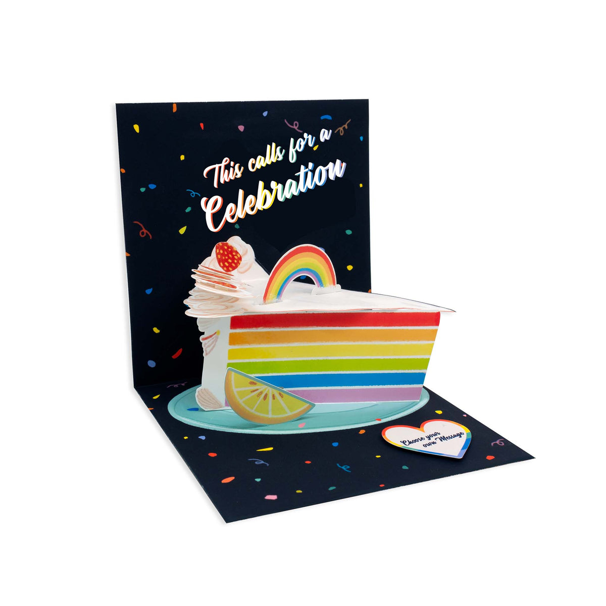 POP-UP CARD RAINBOW CAKE