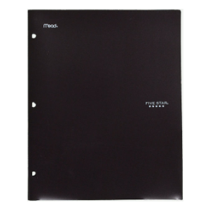 FIVE STAR 2-POCKET PLASTIC FOLDER AND FILE