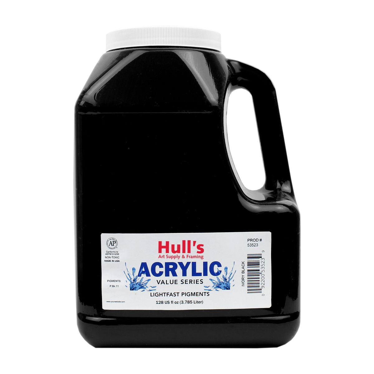 HULLS ACRYLIC GALLON IVORY BLACK