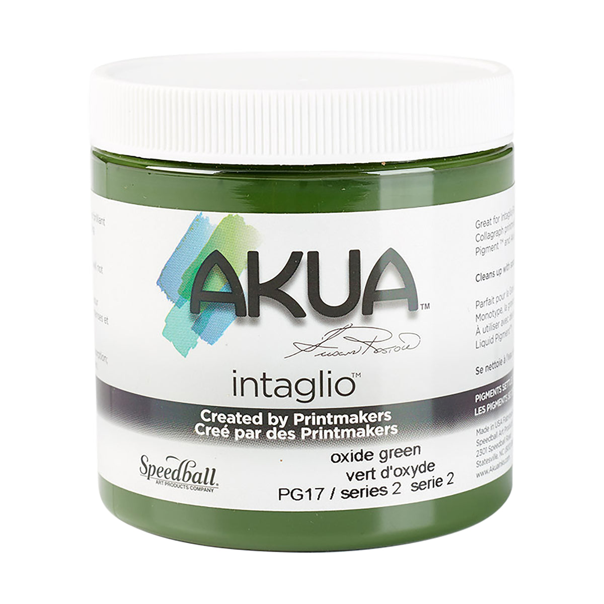 AKUA INTAGLIO INK BONE 8oz OXIDE GREEN