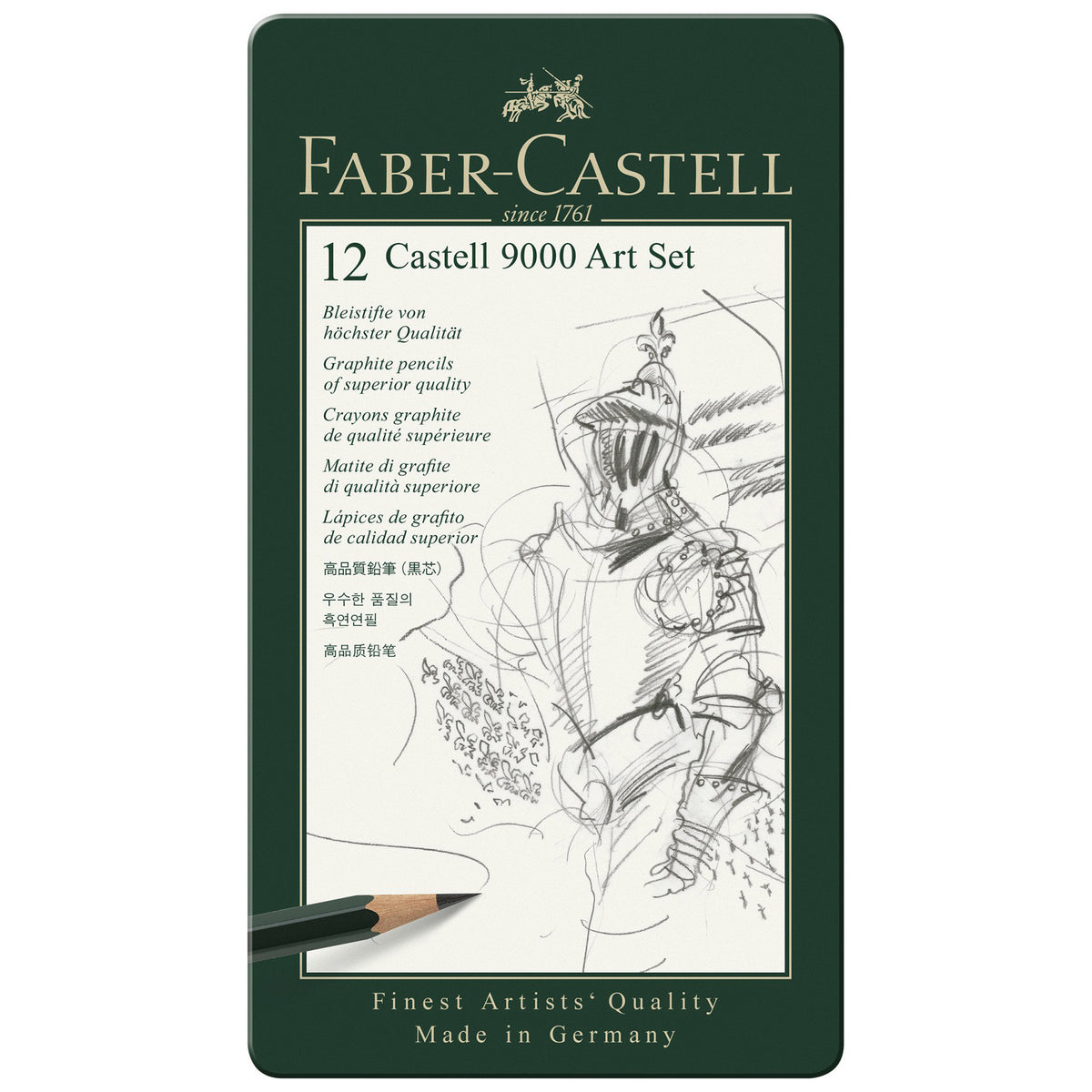 CASTELL 9000 ARTIST TIN SET/12