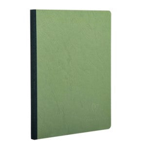 CLAIRE FONTAINE CLOTHBOUND NOTEBOOK GREEN 6X8.25