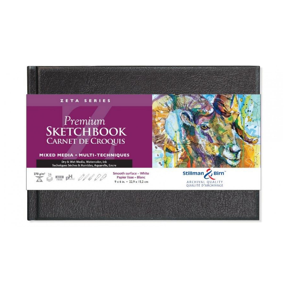 ZETA SKETCHBOOK HARDCOVER 9x6