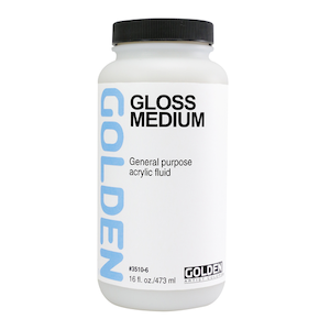 GOLDEN GLOSS MEDIUM 16oz