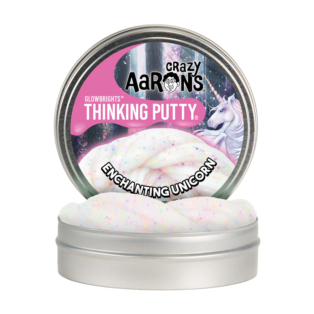 GLOW BRIGHTS THINKING PUTTY 4&#39;&#39; ENCHANTING UNICORN