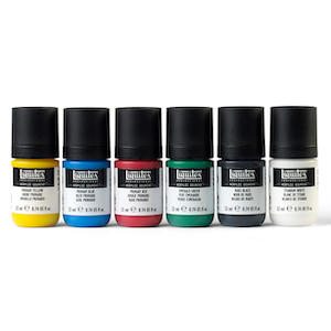 LIQUITEX ACRYLIC GOUACHE PRIMARY SET 6x22ml