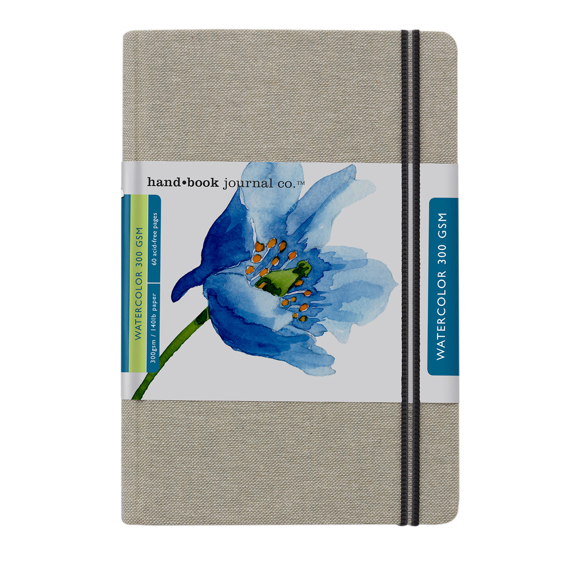 LINEN WATERCOLOR JOURNAL 140lb 8.25&quot;x5.5&quot;