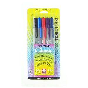 GELLY ROLL CLASSIC 08 MEDIUM ASSORTED COLOR SET/5