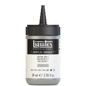 LIQUITEX ACRYLIC GOUACHE 59ml JAR NEUTRAL GREY 7