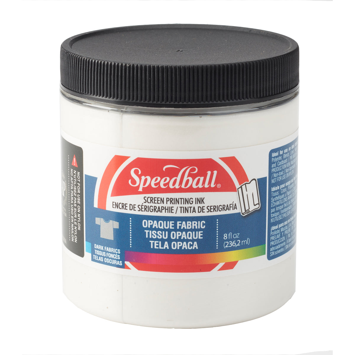 OPAQUE FABRIC SCREEN PRINTING INK 8oz PEARLY WHITE