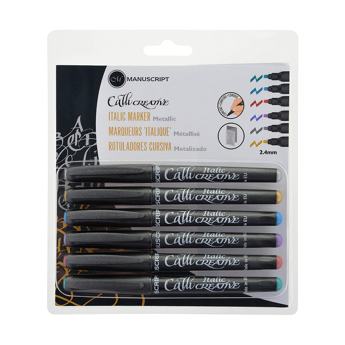 CALLICREATIVE METALLIC MARKER SET/6