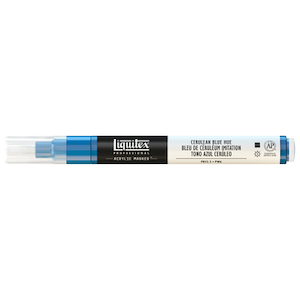 LIQUITEX PAINT MARKER FINE CERULEAN BLUE