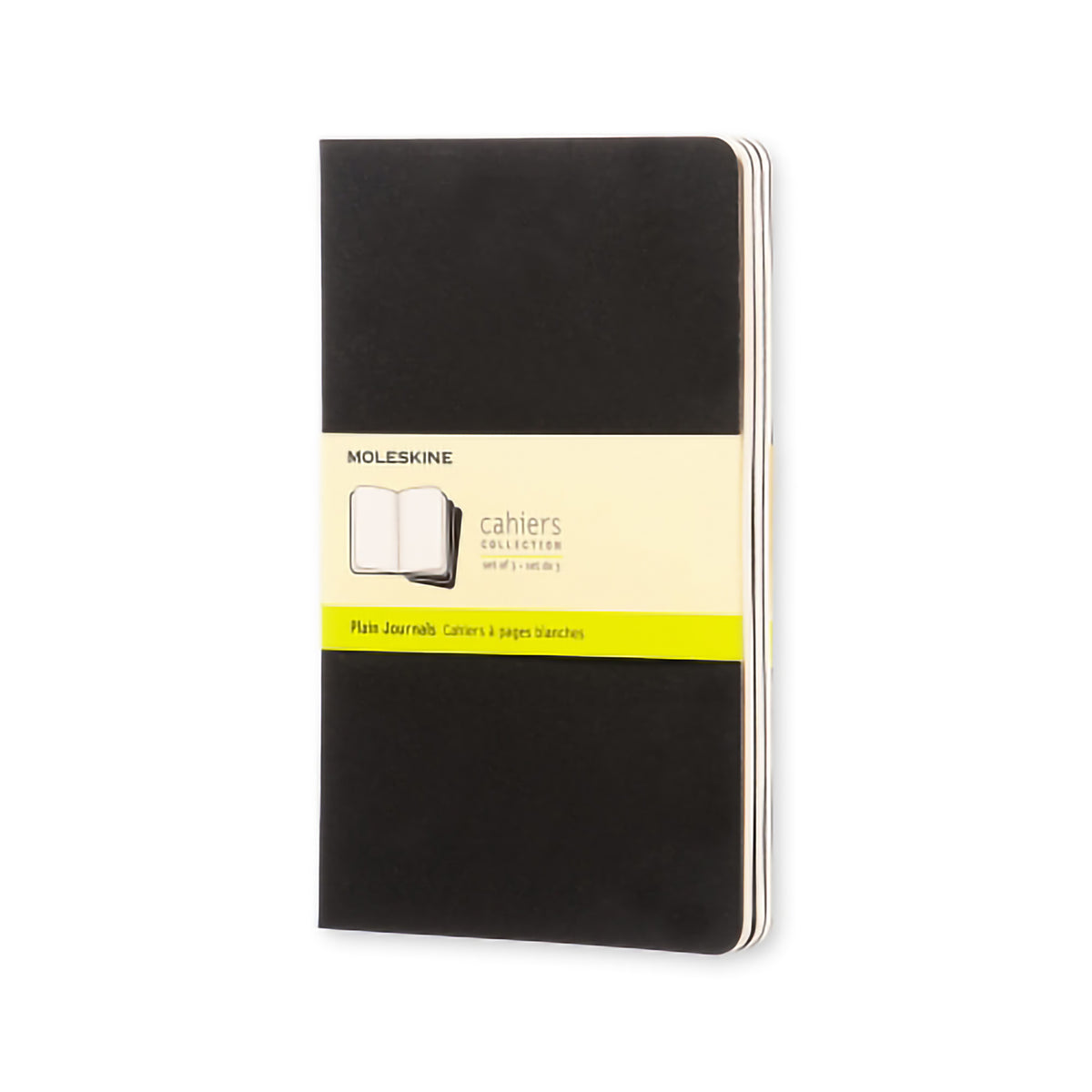 MOLESKINE CAHIER PLAIN LARGE BLACK 3-PACK
