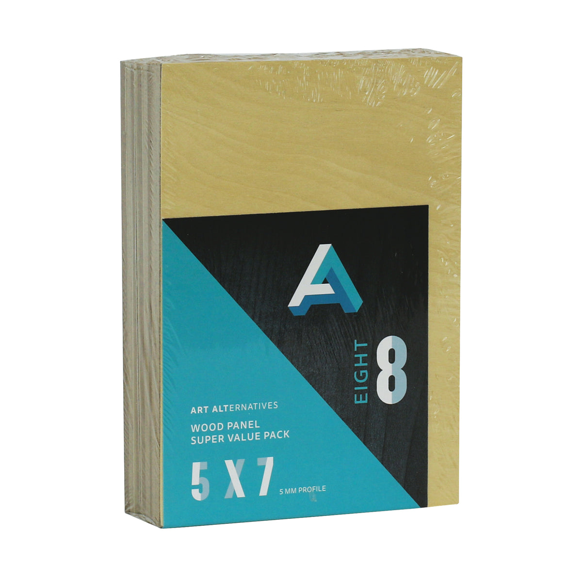 WOOD PANEL UNCRADLED SUPER VALUE 8-PACK 5&quot;x7&quot;