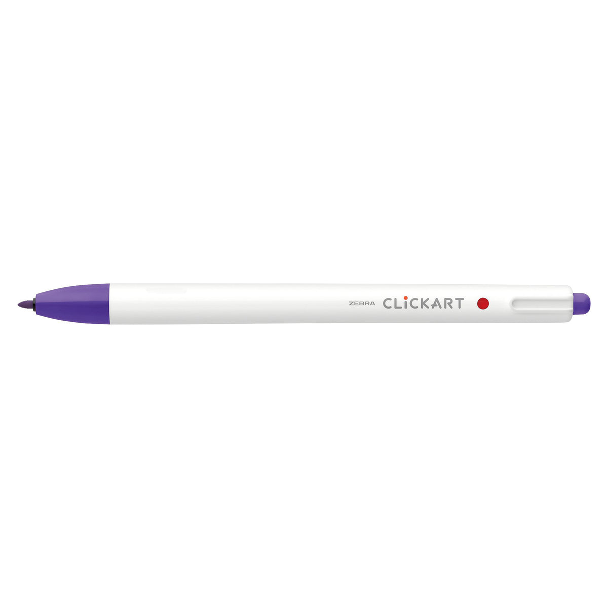 CLICKART RETRACTABLE MARKER PEN 0.6mm PURPLE