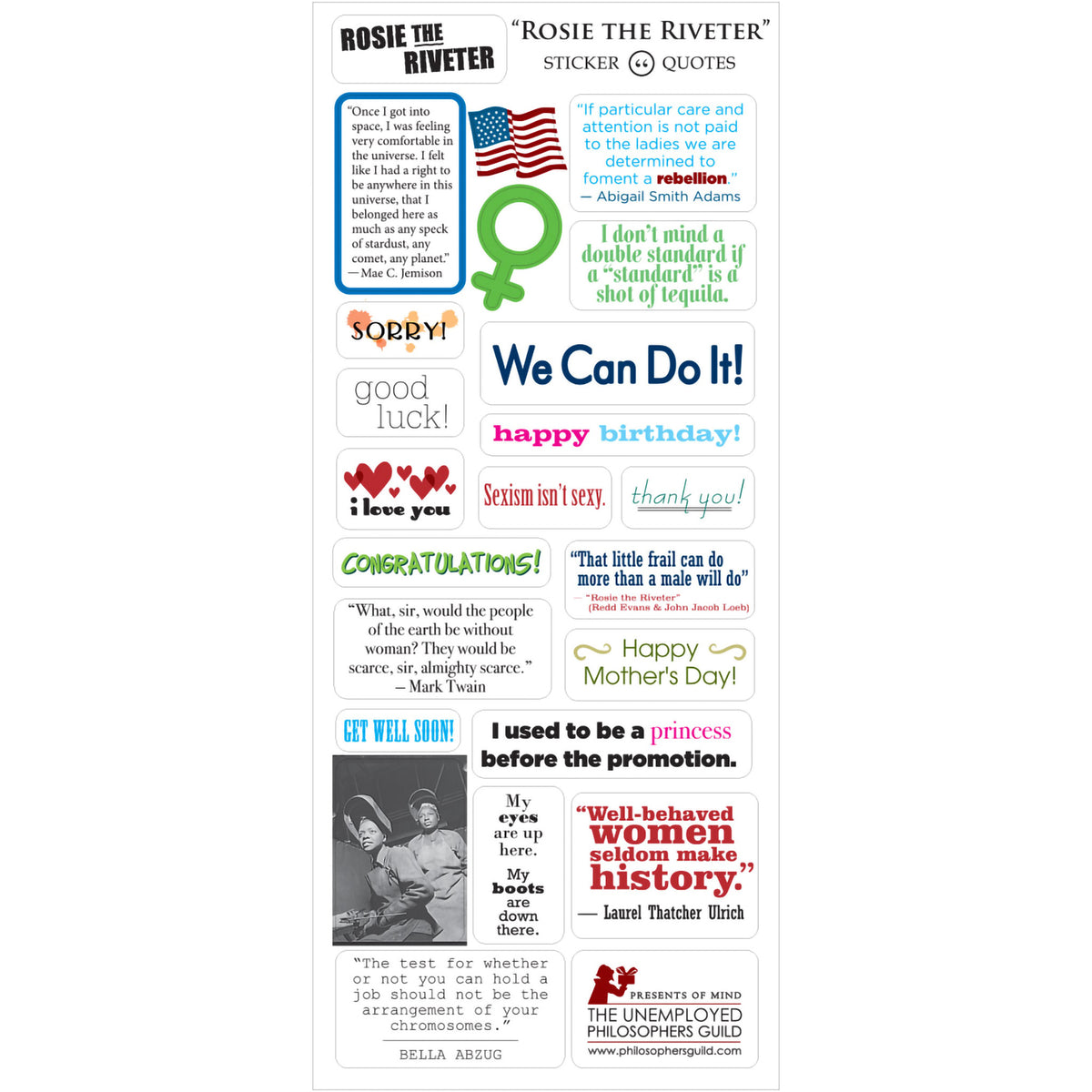 QUOTEABLE NOTEABLES CARD ROSIE THE RIVETER