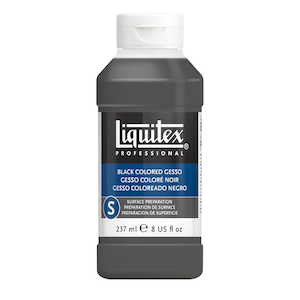LIQUITEX PROFESSIONAL BLACK GESSO 8oz