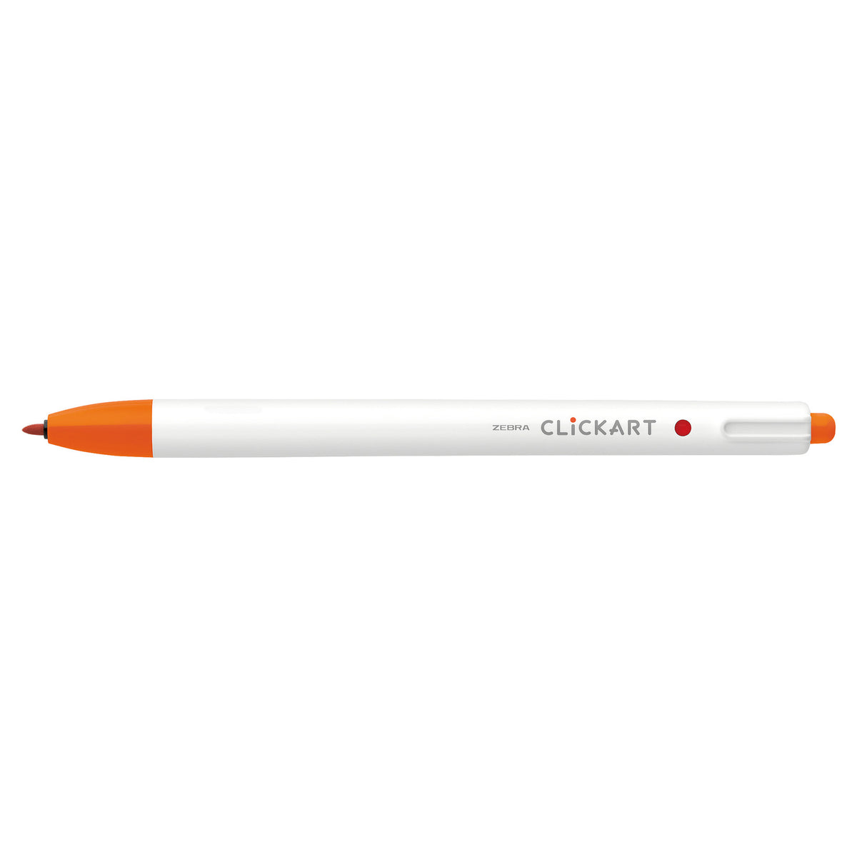 CLICKART RETRACTABLE MARKER PEN 0.6mm ORANGE