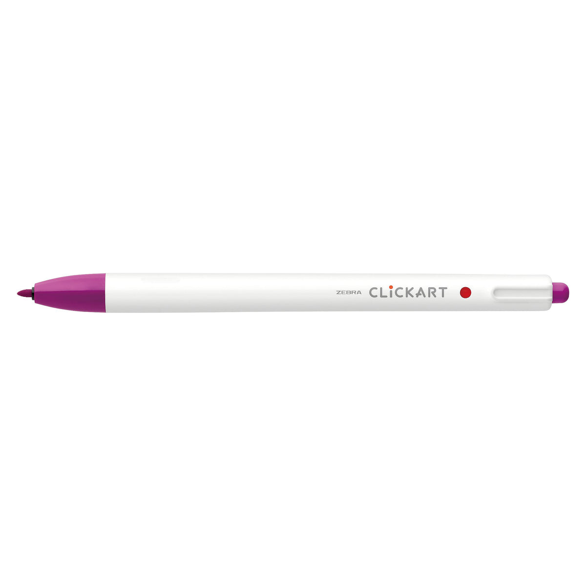 CLICKART RETRACTABLE MARKER PEN 0.6mm MAGENTA