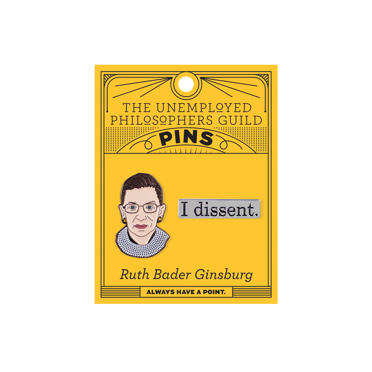 ICON ENAMEL PIN  SET - RUTH BADER GINSBURG