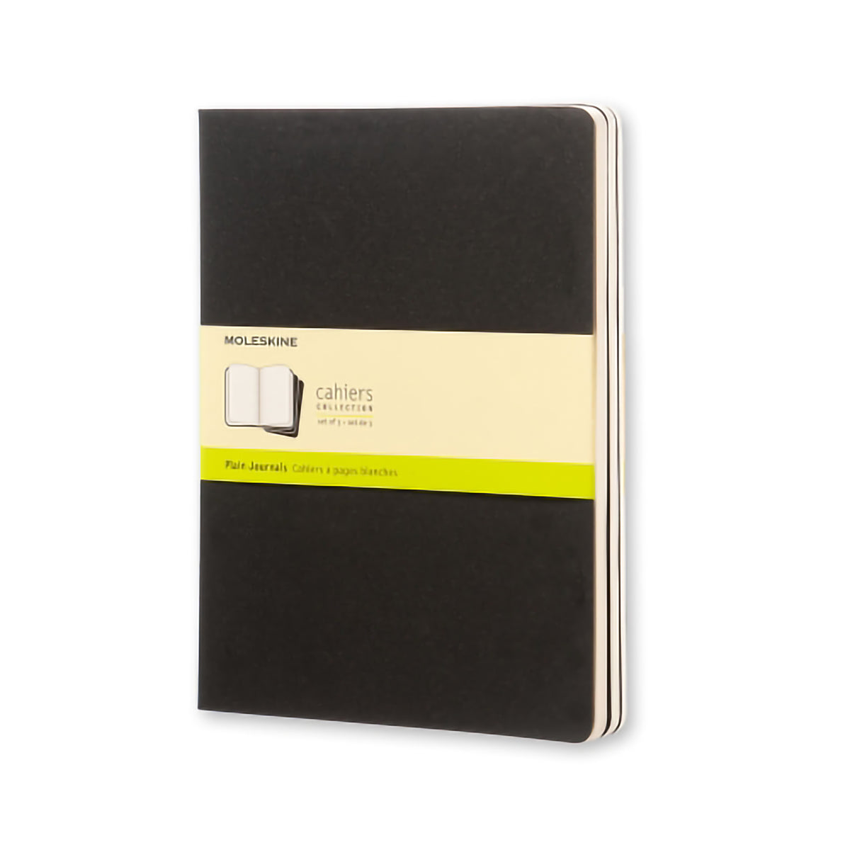 MOLESKINE CAHIER PLAIN X-LARGE BLACK 3-PACK