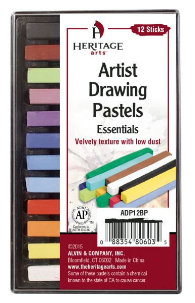 ARTIST DRAWING PASTELS SET/12